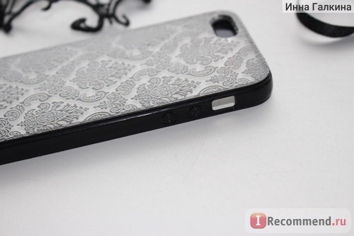 Чехол для мобильного телефона Aliexpress Hot damask vintage pattern rubber protector hard case cover for Apple iPhone 5/5S black фото