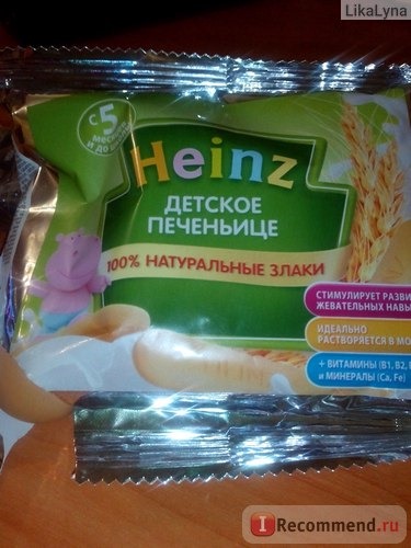 Детское печеньице Heinz с 5 месяцев фото