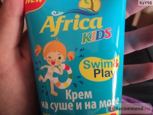 Солнцезащитный крем Floresan Africa kids На суше и на море spf 50 фото