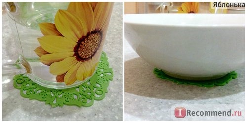 Подставка под горячее Aliexpress Round Design Cup Bowl Insulation Mat Table Non-Slip Potholder Tableware Pad фото