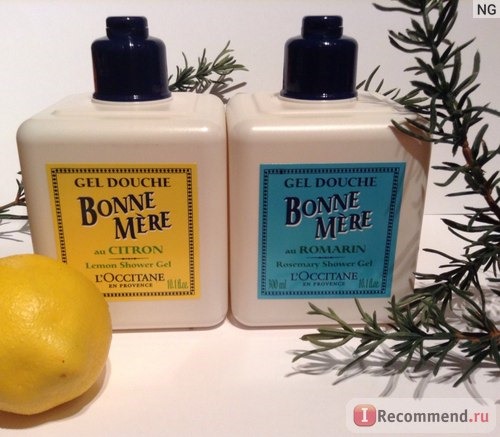 Гель для душа L`Occitane Bonne Mere Розмарин фото