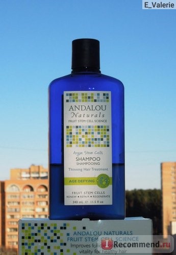 Шампунь Andalou Naturals Shampoo, Argan Stem Cells, Thinning Hair Treatment фото