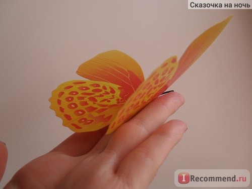 Бабочки на магнитах Butterfly Sticker 3D Art Design фото