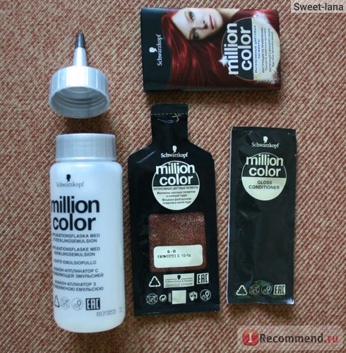 Краска для волос Schwarzkopf Million COLOR фото