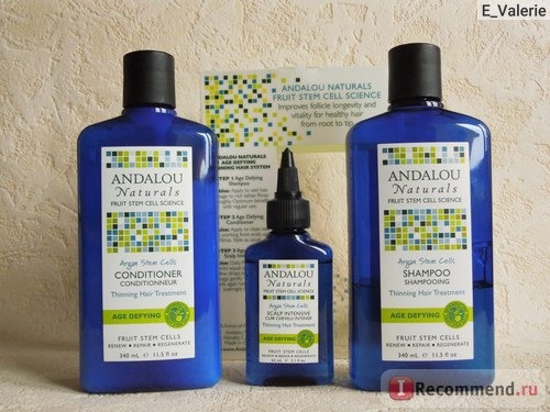 Шампунь Andalou Naturals Shampoo, Argan Stem Cells, Thinning Hair Treatment фото