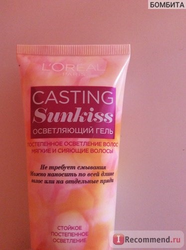 Гель-краска для волос L'Oreal Casting SunKiss (осветляющий гель без аммиака) фото