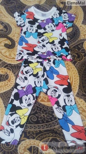 Комплект AliExpress Minnie short-sleeved suit girls фото