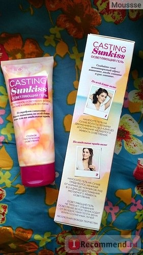 Гель-краска для волос L'Oreal Casting SunKiss (осветляющий гель без аммиака) фото