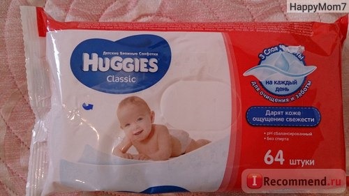  Влажные салфетки Huggies Classic фото