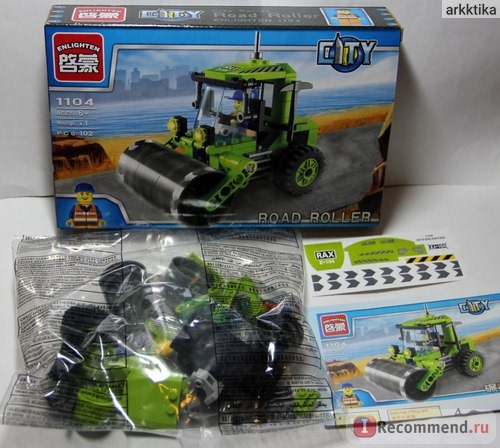 Enlighten City Series конструктор 1104 Road Roller/Каток фото