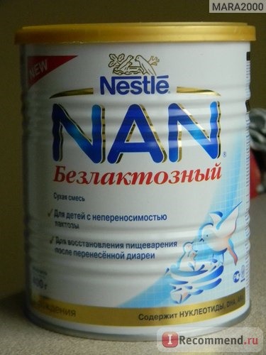 Детская молочная смесь Nestle Nan безлактозный фото