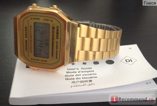 Наручные часы Casio A168WG-9W фото