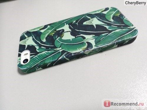 Чехол для телефона Aliexpress Top quality ultrathin frosted phone cases For Apple iPhone 5 Plants Banana Leaves Hard PC cover For iPhone 5S / 6 6S plus Fandas фото