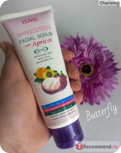 Скраб для лица ISME Mangosteen facial scrub with Apricot с мангостином и абрикосом фото