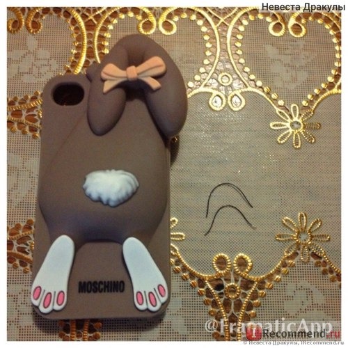 Чехол для мобильного телефона Aliexpress Cartoon 3D Moschino Bunny case Rabito Rabbit Silicon Case Cover For iPhone 4 4s 5 5s фото