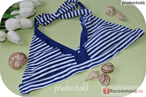 Купальник AliExpress 8-16Y Navy/Beach Baby Girl Bikini Swimsuits 2016 Child Bathing Set Stripe Halter Strap Falbala Swimwear Kids Biquini Infant фото