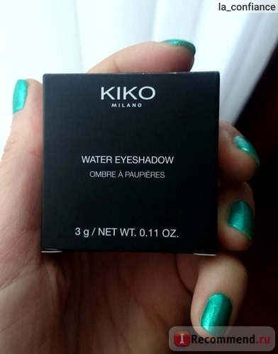 Тени для век KIKO Long-lasting wet & dry use eyeshadow фото