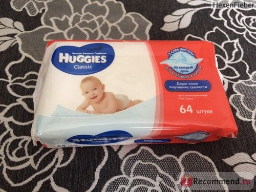  Влажные салфетки Huggies Classic фото