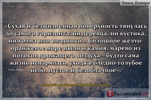 «Бегущий в Лабиринте. Испытание огнем. Лекарство от смерти» Джэймс Дэшнер