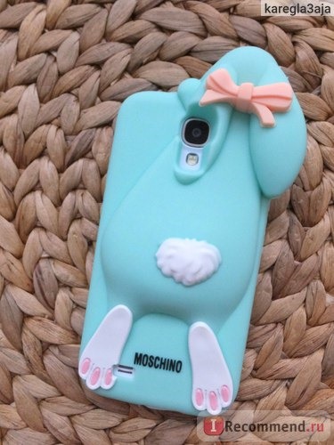 Чехол для мобильного телефона Aliexpress Luxury Fashion Cartoon 3D Moschinoe Bunny case Rabito Rabbit Silicon Case Cover For iPhone 4 4s 5 5s without retail package фото