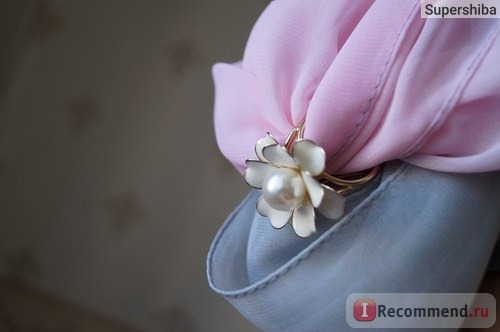 Бижутерия Aliexpress Women Jewelry Hand painting Camellia Flower Gold Silver plated Imitation pearl Brooch pins Shawl Scarves Scarf buckle ring clips фото