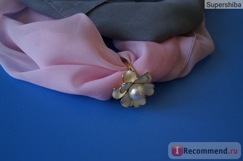 Бижутерия Aliexpress Women Jewelry Hand painting Camellia Flower Gold Silver plated Imitation pearl Brooch pins Shawl Scarves Scarf buckle ring clips фото