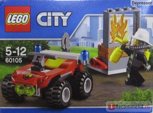 Lego City 60105 - Fire ATV\Пожарный Квадроцикл фото