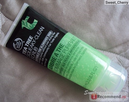 Скраб для лица The body shop Tea Tree Squeaky - Clean Scrub. фото