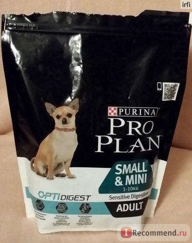Корм для собак мелких и карликовых пород с Чувствительным Пищеварением Purina Проплан (Pro Plan Small & Mini Adult OPTIDERMA) лосось с рисом фото