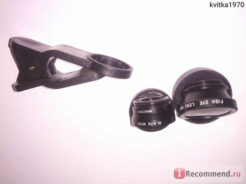 Объектив Aliexpress 3 In 1 Universal Clip Mobile Phone Lens Fish Eye + Macro + Wide Angle фото