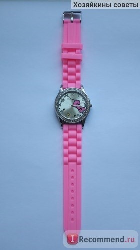 Наручные часы Aliexpress Часы New 2015 Fashion Lovely HelloKitty Cartoon Watch Women Rhinestone Children Girls Dress Watches Pink Silicone Quart Wristwatches фото