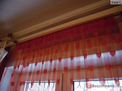 Штора AliExpress 2013 free shipping beauty romantic heart curtain compartmentation Sparse decoration curtain фото