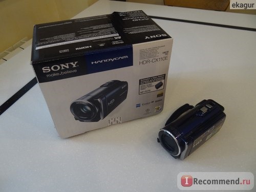 с коробкой (Sony HDR-CX110E)