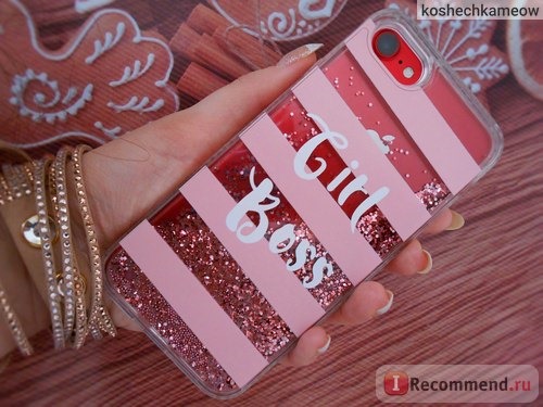 Чехол для телефона Aliexpress Girls boss Liquid quicksand case For iPhone 7 Phone Cases Dynamic Glitter case For iphone 6 6s 7Plus Capas фото