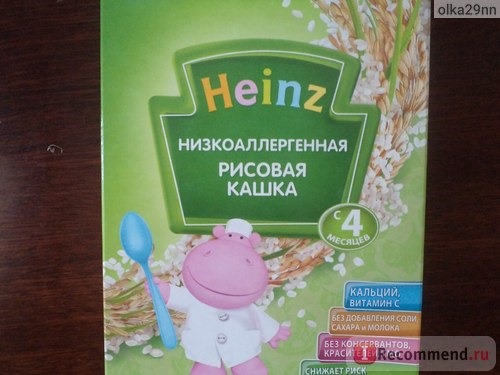 Каша Heinz Безмолочная фото