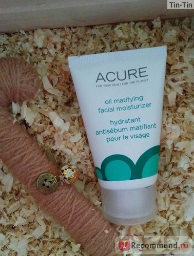 Крем для лица Acure Organics Oil Matifying Facial Moisturizer, Lilac Extract + Chlorella, 1.7 fl oz (50 ml)