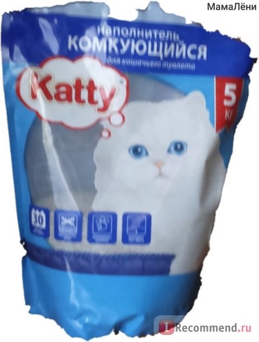 Наполнитель для кошачьего туалета Katty гигиенический, комкующийся фото