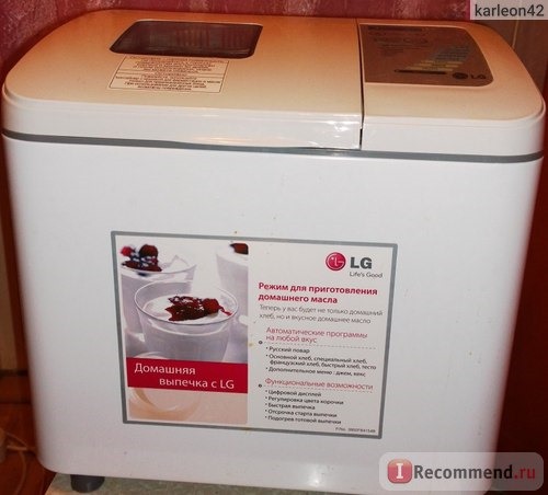 Хлебопечка LG HB-2051BCJ фото