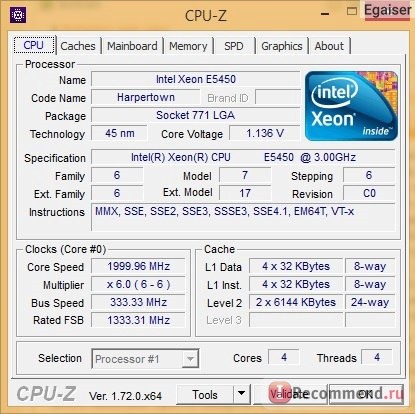 Процессор Intel Xeon E5450 Harpertown фото