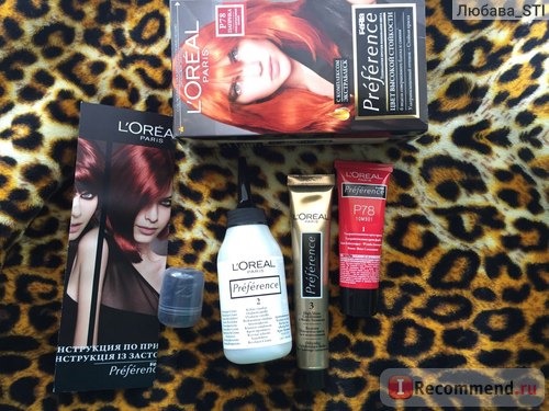 Краска для волос L'OREAL Preference Feria фото