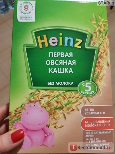 Каша Heinz Первая овсяная кашка с пребиотиками фото