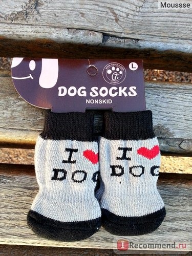 Одежда для собак Miniinthebox My Dear Dog Anti-Skid Socks for Dogs (S-L, Assorted Colors) фото