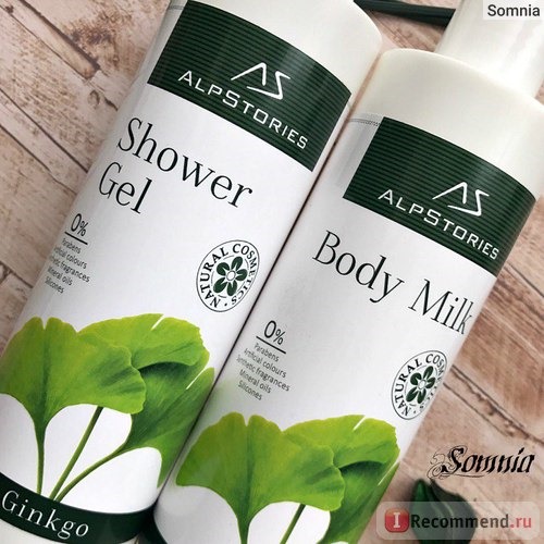 Гель для душа AlpStories Shower gel Ginkgo фото