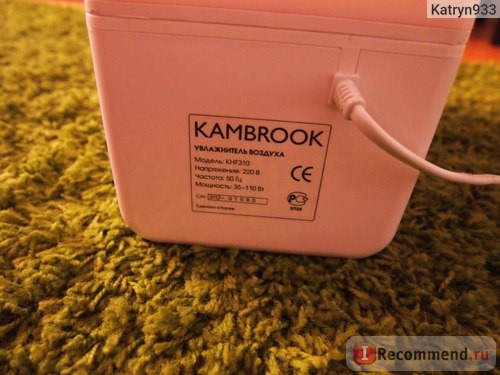 Увлажнитель воздуха KAMBROOK KHF310 фото