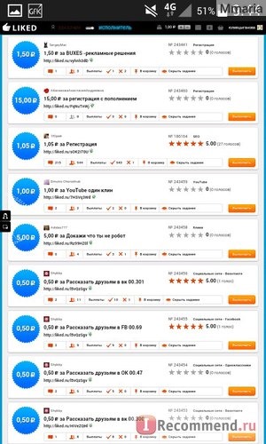 Биржа заданий Liked.ru фото