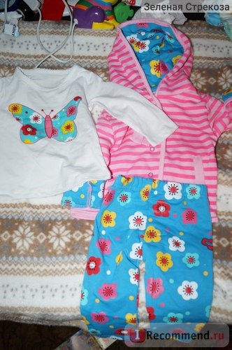 Комплект AliExpress Baby Girl's 3pcs suit set autumn clothing sets 100%cotton stripe hoody jacket + long sleeve shirts+ flower pants freeship фото