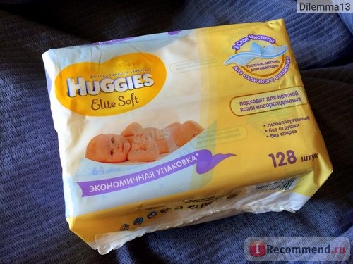 Влажные салфетки Huggies Elite Soft фото