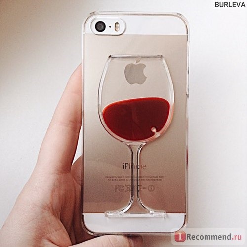 Чехол для мобильного телефона Aliexpress 2015 New fashion Liquid Quicksand Red Wine Glass Beer Glass clear transparent Phone Case hard back Cover for iPhone 5 5S фото