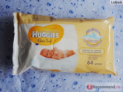 Влажные салфетки Huggies Elite Soft фото