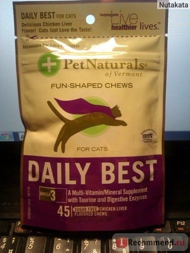 Витамины Pet Naturals of Vermont Daily Best For Cats, Sugar-Free, Chicken Liver Flavored фото